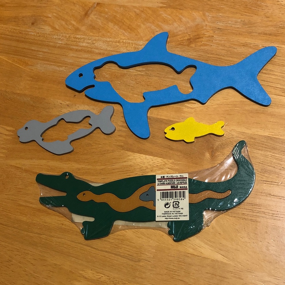 Two 3-piece puzzles from MUJI